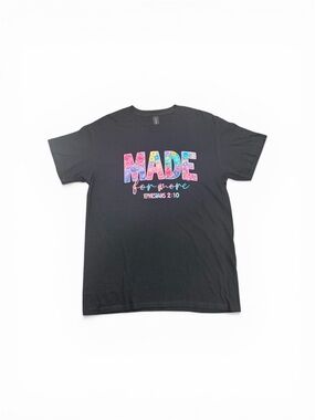 Black 'MADE for more' Graphic Tee